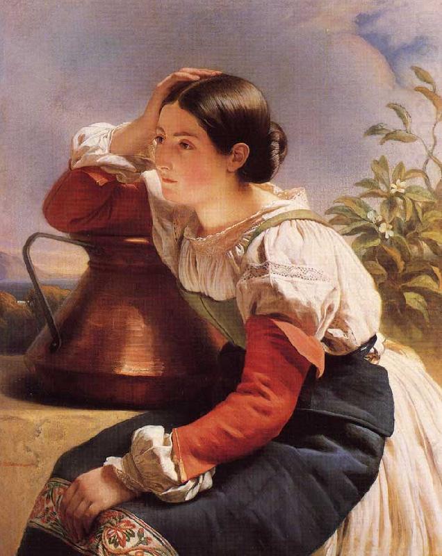 Young Italian Girl by the Well, Franz Xaver Winterhalter
